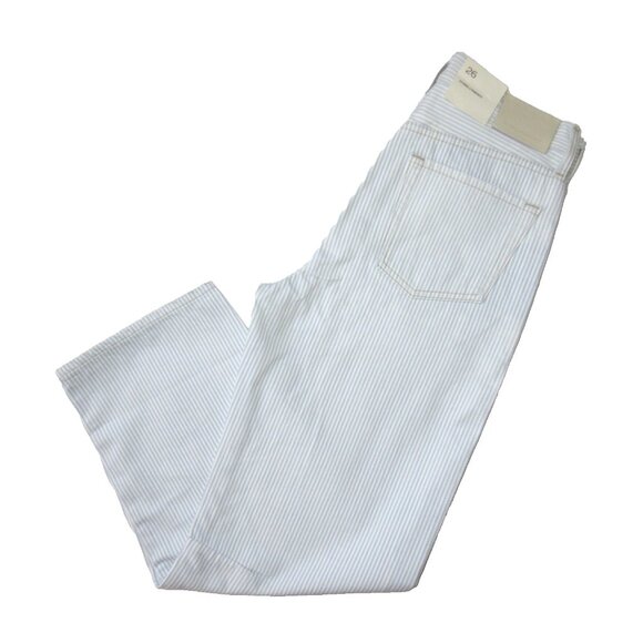 NWT Citizens Of Humanity Miro Relaxed in Marine Stripe Rigid Barrel Leg Jeans 26 - Picture 7 of 10